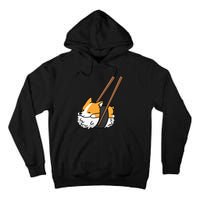 Corgi Sushi Funny Dog Gift Tall Hoodie