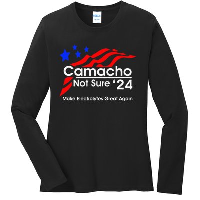 camachonot sure for president Ladies Long Sleeve Shirt