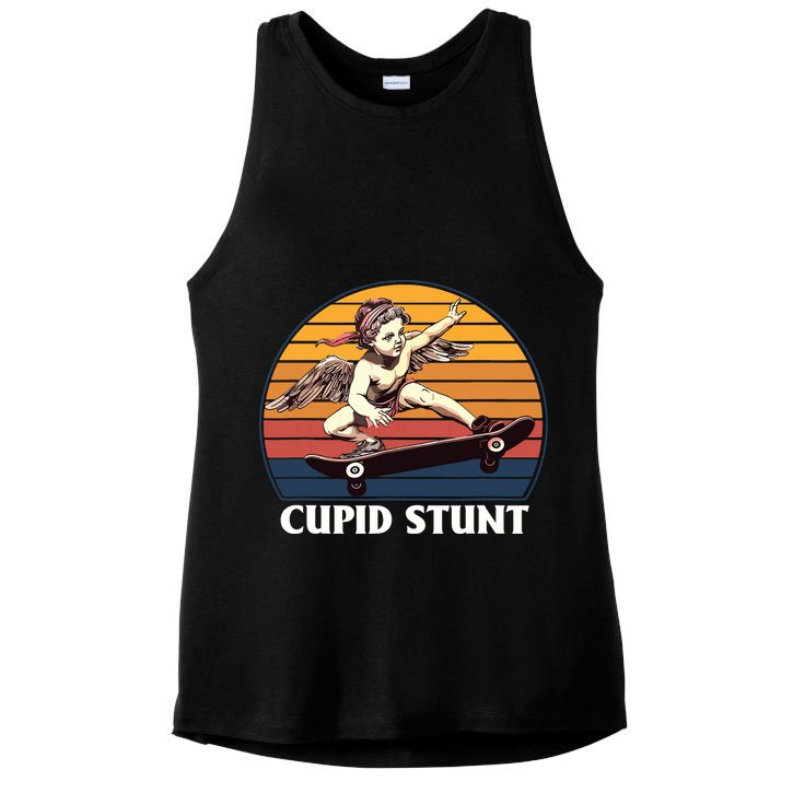 Cupid Stunt Funny Sarcastic Offensive Humor Embarrassing Ladies PosiCharge Tri-Blend Wicking Tank
