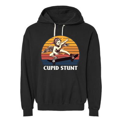 Cupid Stunt Funny Sarcastic Offensive Humor Embarrassing Garment-Dyed Fleece Hoodie