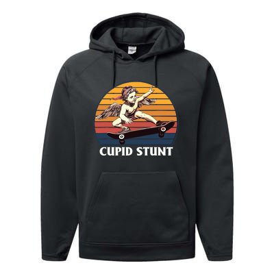 Cupid Stunt Funny Sarcastic Offensive Humor Embarrassing Performance Fleece Hoodie