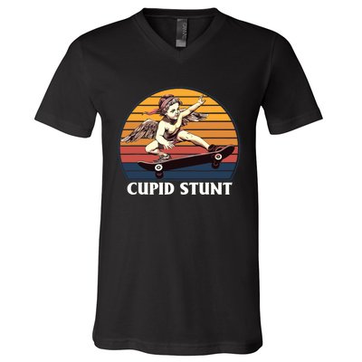 Cupid Stunt Funny Sarcastic Offensive Humor Embarrassing V-Neck T-Shirt