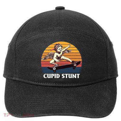 Cupid Stunt Funny Sarcastic Offensive Humor Embarrassing 7-Panel Snapback Hat