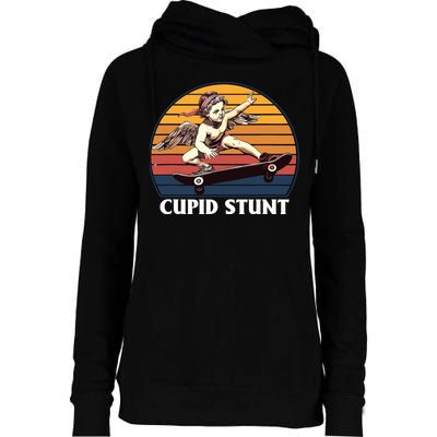 Cupid Stunt Funny Sarcastic Offensive Humor Embarrassing Womens Funnel Neck Pullover Hood