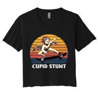 Cupid Stunt Funny Sarcastic Offensive Humor Embarrassing Crop Top