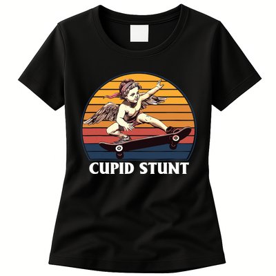 Cupid Stunt Funny Sarcastic Offensive Humor Embarrassing Womens T-Shirt