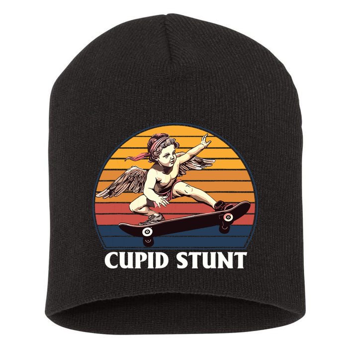 Cupid Stunt Funny Sarcastic Offensive Humor Embarrassing Short Acrylic Beanie