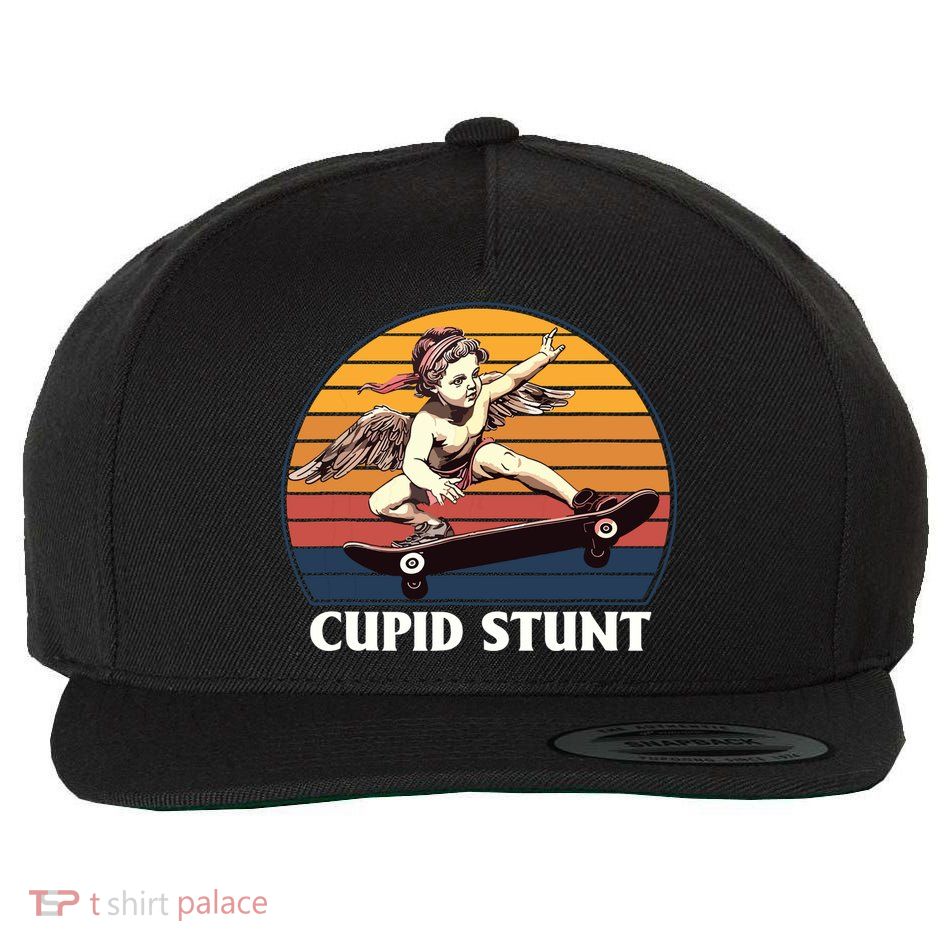 Cupid Stunt Funny Sarcastic Offensive Humor Embarrassing Wool Snapback Cap