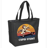 Cupid Stunt Funny Sarcastic Offensive Humor Embarrassing Zip Tote Bag