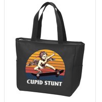 Cupid Stunt Funny Sarcastic Offensive Humor Embarrassing Zip Tote Bag
