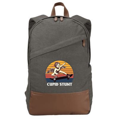 Cupid Stunt Funny Sarcastic Offensive Humor Embarrassing Cotton Canvas Backpack