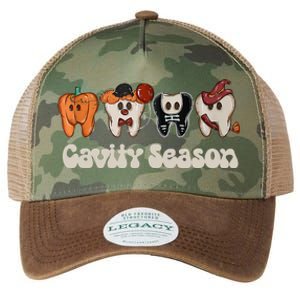 Cavity Season Funny Dental Halloween Teeth Dentist Legacy Tie Dye Trucker Hat