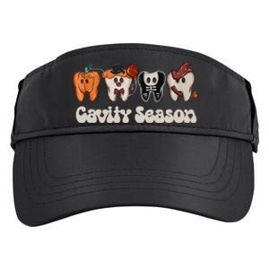 Cavity Season Funny Dental Halloween Teeth Dentist Adult Drive Performance Visor