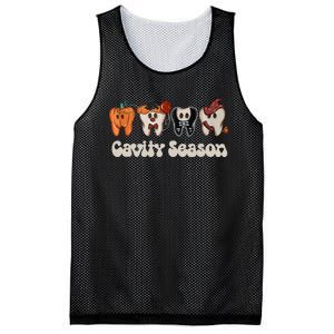 Cavity Season Funny Dental Halloween Teeth Dentist Mesh Reversible Basketball Jersey Tank