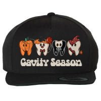 Cavity Season Funny Dental Halloween Teeth Dentist Wool Snapback Cap