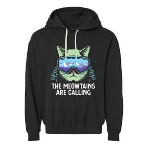 Cool Snowboard For Ski Lover Mountain Skier Garment-Dyed Fleece Hoodie