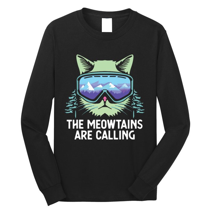 Cool Snowboard For Ski Lover Mountain Skier Long Sleeve Shirt