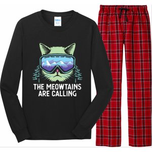 Cool Snowboard For Ski Lover Mountain Skier Long Sleeve Pajama Set