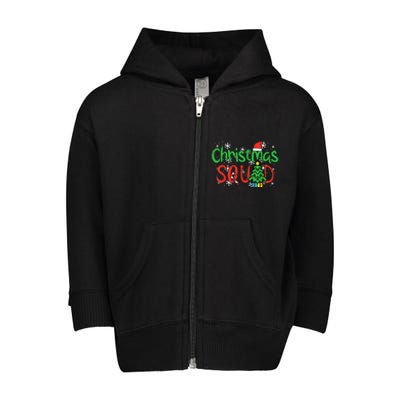 Christmas Squad Family Xmas Crew Meaningful Gift Toddler Zip Fleece Hoodie