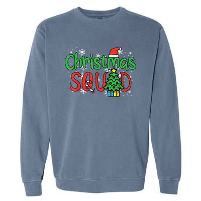 Christmas Squad Family Xmas Crew Meaningful Gift Garment-Dyed Sweatshirt