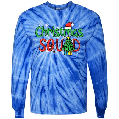 Christmas Squad Family Xmas Crew Meaningful Gift Tie-Dye Long Sleeve Shirt