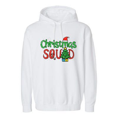 Christmas Squad Family Xmas Crew Meaningful Gift Garment-Dyed Fleece Hoodie