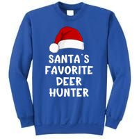 Christmas SantaS Favorite Deer Hunter Funny Xmas Pajama Meaningful Gift Sweatshirt