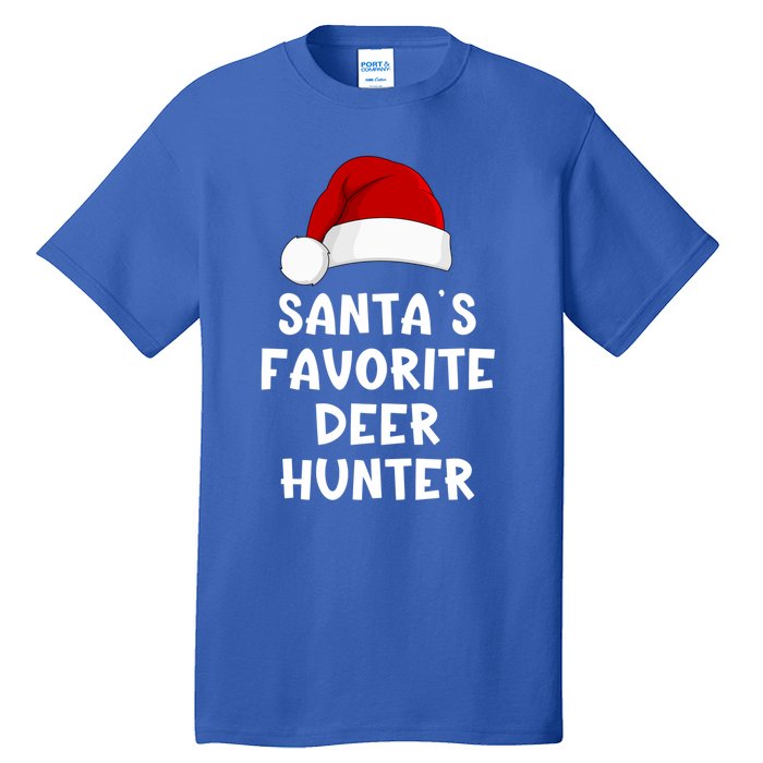 Christmas SantaS Favorite Deer Hunter Funny Xmas Pajama Meaningful Gift Tall T-Shirt