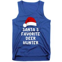 Christmas SantaS Favorite Deer Hunter Funny Xmas Pajama Meaningful Gift Tank Top