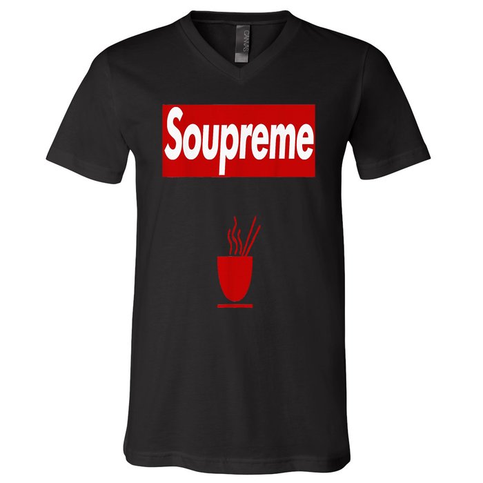 Charles Soupreme Funny Soupreme V-Neck T-Shirt