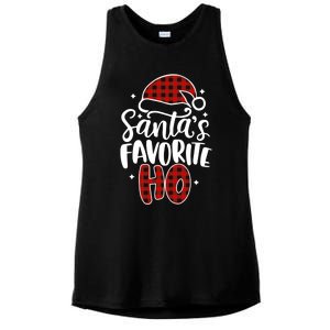 Christmas SantaS Favorite Ho Gift Ladies PosiCharge Tri-Blend Wicking Tank