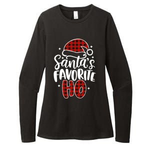 Christmas SantaS Favorite Ho Gift Womens CVC Long Sleeve Shirt