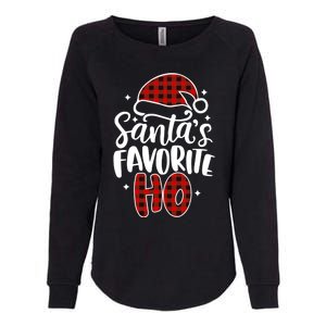 Christmas SantaS Favorite Ho Gift Womens California Wash Sweatshirt