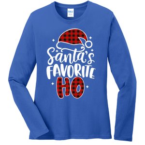 Christmas SantaS Favorite Ho Gift Ladies Long Sleeve Shirt