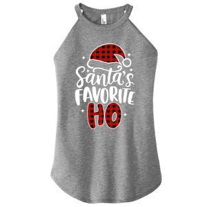 Christmas SantaS Favorite Ho Gift Women's Perfect Tri Rocker Tank