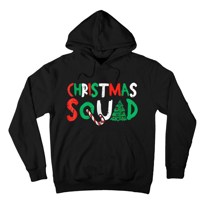 Christmas Squad Family Group Matching Shirts Funny Santa Elf Hoodie