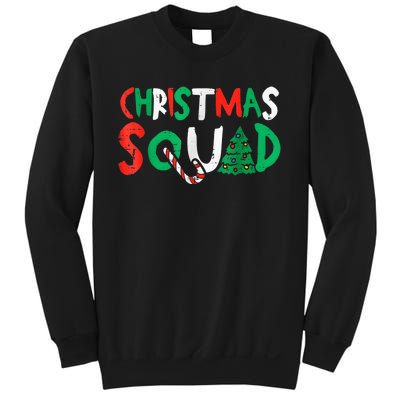 Christmas Squad Family Group Matching Shirts Funny Santa Elf Sweatshirt