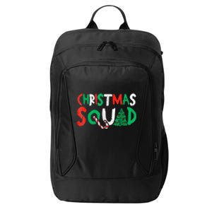 Christmas Squad Family Group Matching Shirts Funny Santa Elf City Backpack