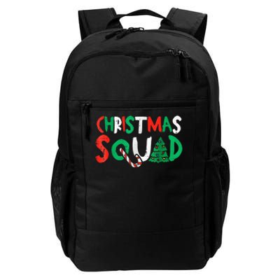 Christmas Squad Family Group Matching Shirts Funny Santa Elf Daily Commute Backpack