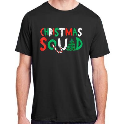 Christmas Squad Family Group Matching Shirts Funny Santa Elf Adult ChromaSoft Performance T-Shirt