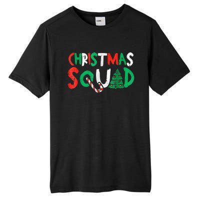 Christmas Squad Family Group Matching Shirts Funny Santa Elf Tall Fusion ChromaSoft Performance T-Shirt