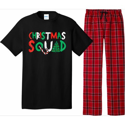 Christmas Squad Family Group Matching Shirts Funny Santa Elf Pajama Set