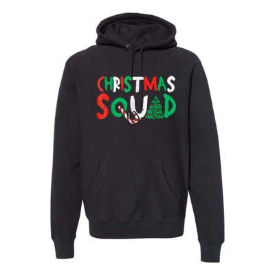 Christmas Squad Family Group Matching Shirts Funny Santa Elf Premium Hoodie