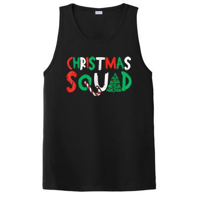 Christmas Squad Family Group Matching Shirts Funny Santa Elf PosiCharge Competitor Tank