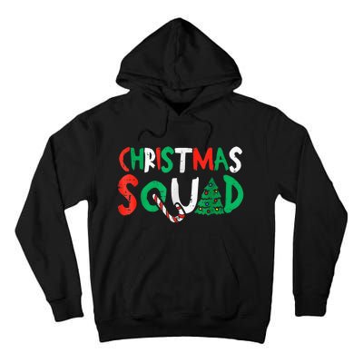 Christmas Squad Family Group Matching Shirts Funny Santa Elf Tall Hoodie