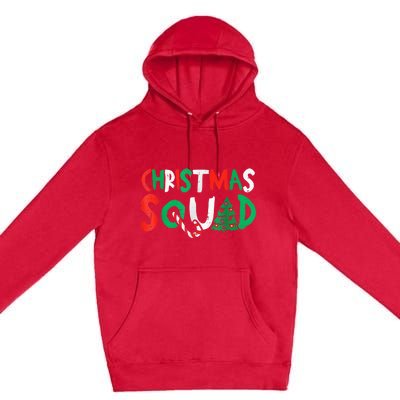 Christmas Squad Family Group Matching Shirts Funny Santa Elf Premium Pullover Hoodie