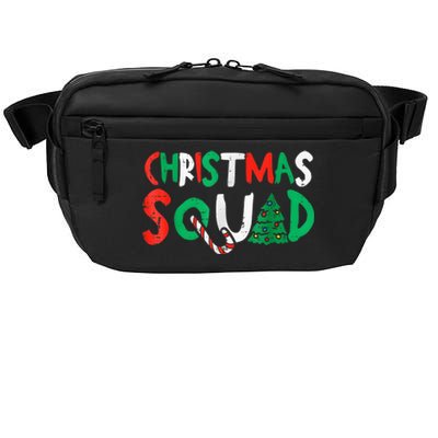 Christmas Squad Family Group Matching Shirts Funny Santa Elf Crossbody Pack