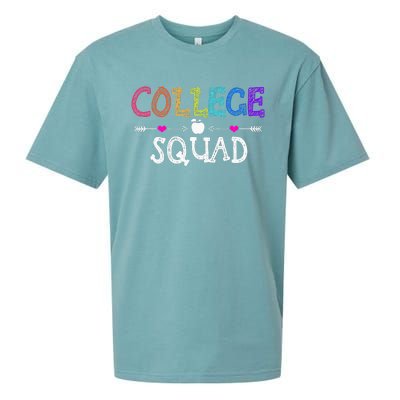 College Squad Funny Back To School Teacher Students Sueded Cloud Jersey T-Shirt