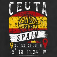 Ceuta Spain Flag Gps Coordinates Of Ceuta 15oz Campfire Ceramic Mug