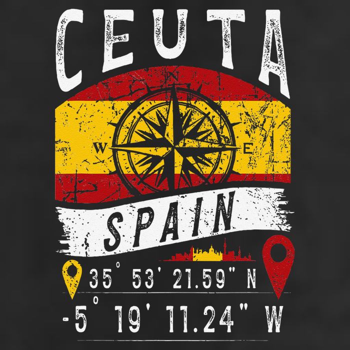 Ceuta Spain Flag Gps Coordinates Of Ceuta 15oz Campfire Ceramic Mug
